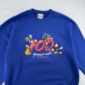 vintage WALT DISNEY WORLD 100 YEARS OF MAGIC CREWNECK SWEATSHIRT XL
